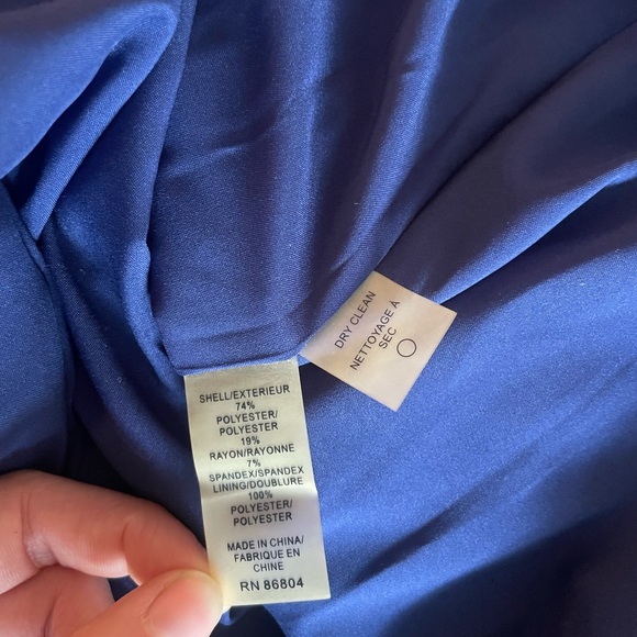 Ava & Aiden Pleated A-Line Skirt - Deep Blue - Picture 5 of 5